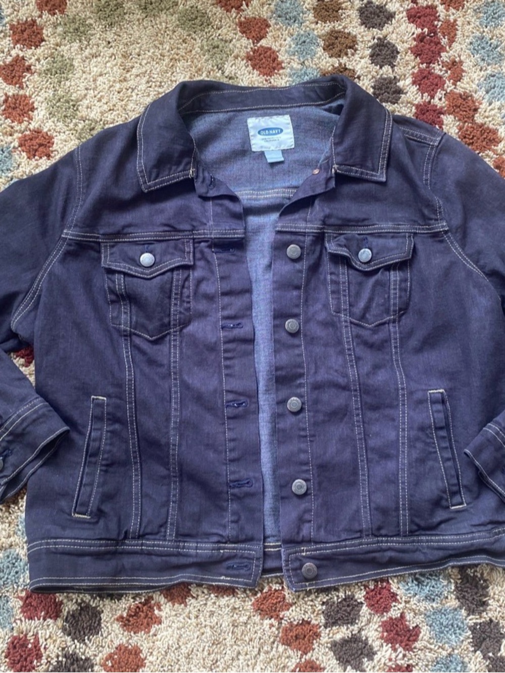 Old Navy Dark Blue Women's Denim Jacket sz XL